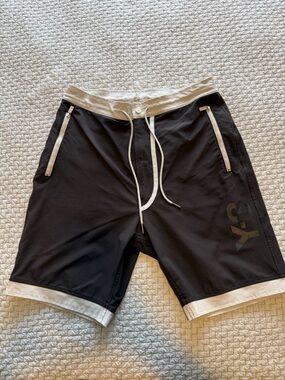 Y-3 Yohji Yamamoto Black Board Shorts Size S
